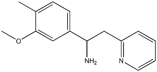 1-(3-methoxy-4-methylphenyl)-2-(pyridin-2-yl)ethan-1-amine 结构式