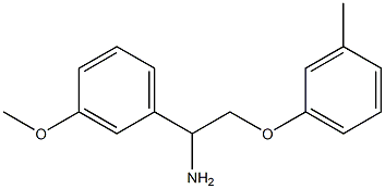 1-(3-methoxyphenyl)-2-(3-methylphenoxy)ethanamine 结构式