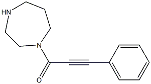 1-(3-phenylprop-2-ynoyl)-1,4-diazepane 结构式