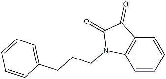 1-(3-phenylpropyl)-2,3-dihydro-1H-indole-2,3-dione 结构式