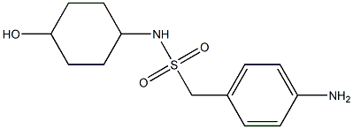 1-(4-aminophenyl)-N-(4-hydroxycyclohexyl)methanesulfonamide 结构式