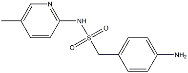 1-(4-aminophenyl)-N-(5-methylpyridin-2-yl)methanesulfonamide 结构式