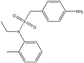 1-(4-aminophenyl)-N-ethyl-N-(2-methylphenyl)methanesulfonamide 结构式