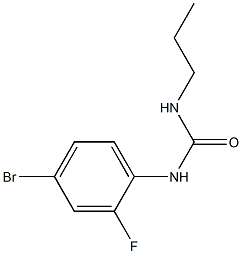 1-(4-bromo-2-fluorophenyl)-3-propylurea 结构式