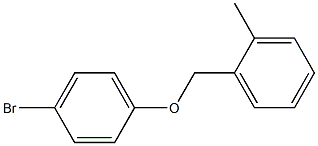 1-(4-bromophenoxymethyl)-2-methylbenzene 结构式