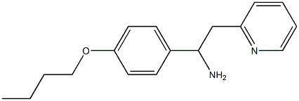 1-(4-butoxyphenyl)-2-(pyridin-2-yl)ethan-1-amine 结构式