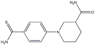 1-(4-carbamothioylphenyl)piperidine-3-carboxamide 结构式