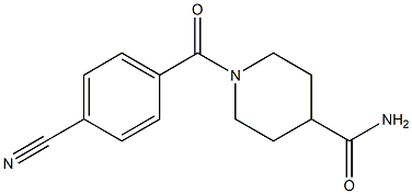 1-(4-cyanobenzoyl)piperidine-4-carboxamide 结构式