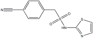 1-(4-cyanophenyl)-N-(1,3-thiazol-2-yl)methanesulfonamide 结构式