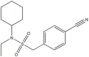 1-(4-cyanophenyl)-N-cyclohexyl-N-ethylmethanesulfonamide 结构式