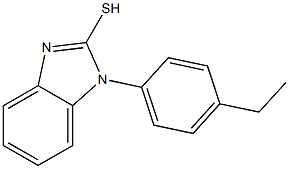 1-(4-ethylphenyl)-1H-1,3-benzodiazole-2-thiol 结构式