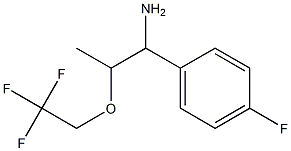 1-(4-fluorophenyl)-2-(2,2,2-trifluoroethoxy)propan-1-amine 结构式