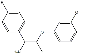 1-(4-fluorophenyl)-2-(3-methoxyphenoxy)propan-1-amine 结构式