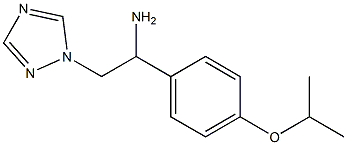 1-(4-isopropoxyphenyl)-2-(1H-1,2,4-triazol-1-yl)ethanamine 结构式