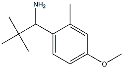 1-(4-methoxy-2-methylphenyl)-2,2-dimethylpropan-1-amine 结构式