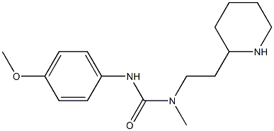 1-(4-methoxyphenyl)-3-methyl-3-[2-(piperidin-2-yl)ethyl]urea 结构式