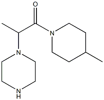 1-(4-methylpiperidin-1-yl)-2-(piperazin-1-yl)propan-1-one 结构式