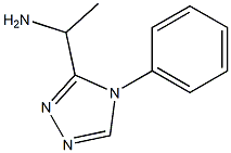 1-(4-phenyl-4H-1,2,4-triazol-3-yl)ethanamine 结构式