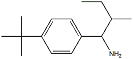 1-(4-tert-butylphenyl)-2-methylbutan-1-amine 结构式