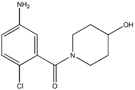 1-(5-amino-2-chlorobenzoyl)piperidin-4-ol 结构式