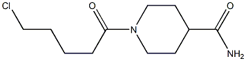 1-(5-chloropentanoyl)piperidine-4-carboxamide 结构式
