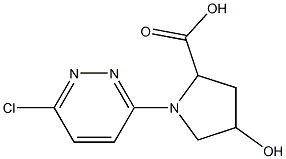 1-(6-chloropyridazin-3-yl)-4-hydroxypyrrolidine-2-carboxylic acid 结构式