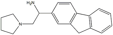 1-(9H-fluoren-2-yl)-2-(pyrrolidin-1-yl)ethan-1-amine 结构式