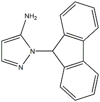 1-(9H-fluoren-9-yl)-1H-pyrazol-5-amine 结构式