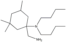 1-(aminomethyl)-N,N-dibutyl-3,3,5-trimethylcyclohexan-1-amine 结构式