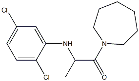 1-(azepan-1-yl)-2-[(2,5-dichlorophenyl)amino]propan-1-one 结构式