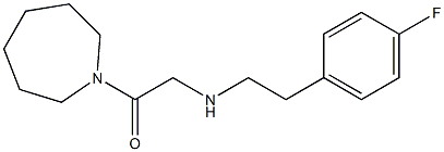 1-(azepan-1-yl)-2-{[2-(4-fluorophenyl)ethyl]amino}ethan-1-one 结构式