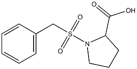 1-(benzylsulfonyl)pyrrolidine-2-carboxylic acid 结构式