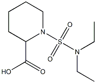 1-(diethylsulfamoyl)piperidine-2-carboxylic acid 结构式