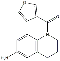 1-(furan-3-ylcarbonyl)-1,2,3,4-tetrahydroquinolin-6-amine 结构式