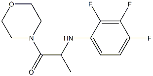 1-(morpholin-4-yl)-2-[(2,3,4-trifluorophenyl)amino]propan-1-one 结构式