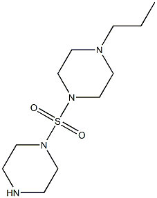 1-(piperazine-1-sulfonyl)-4-propylpiperazine 结构式