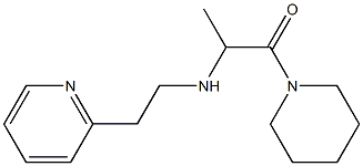 1-(piperidin-1-yl)-2-{[2-(pyridin-2-yl)ethyl]amino}propan-1-one 结构式