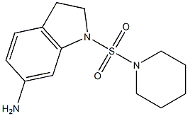 1-(piperidine-1-sulfonyl)-2,3-dihydro-1H-indol-6-amine 结构式