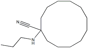 1-(propylamino)cyclododecane-1-carbonitrile 结构式