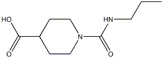 1-(丙基氨基甲酰基)哌啶-4-羧酸 结构式