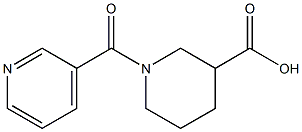 1-(pyridin-3-ylcarbonyl)piperidine-3-carboxylic acid 结构式