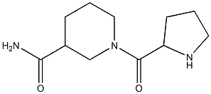 1-(pyrrolidin-2-ylcarbonyl)piperidine-3-carboxamide 结构式