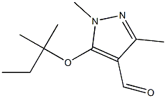 1,3-dimethyl-5-[(2-methylbutan-2-yl)oxy]-1H-pyrazole-4-carbaldehyde 结构式
