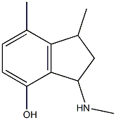 1,7-dimethyl-3-(methylamino)indan-4-ol 结构式