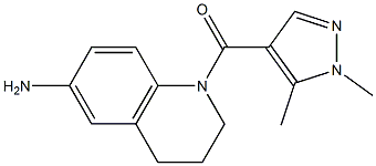 1-[(1,5-dimethyl-1H-pyrazol-4-yl)carbonyl]-1,2,3,4-tetrahydroquinolin-6-amine 结构式