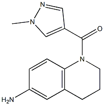 1-[(1-methyl-1H-pyrazol-4-yl)carbonyl]-1,2,3,4-tetrahydroquinolin-6-amine 结构式