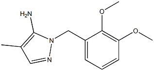 1-[(2,3-dimethoxyphenyl)methyl]-4-methyl-1H-pyrazol-5-amine 结构式