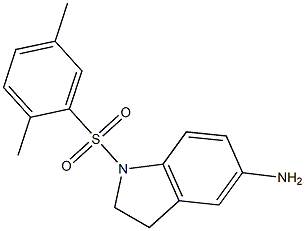 1-[(2,5-dimethylbenzene)sulfonyl]-2,3-dihydro-1H-indol-5-amine 结构式