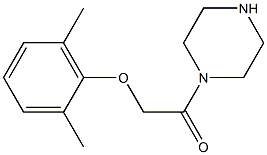 1-[(2,6-dimethylphenoxy)acetyl]piperazine 结构式