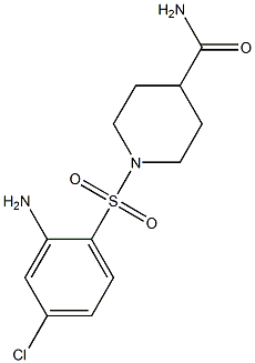 1-[(2-amino-4-chlorobenzene)sulfonyl]piperidine-4-carboxamide 结构式